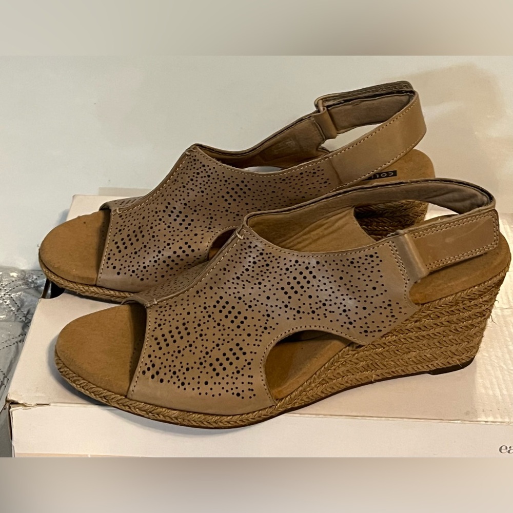 NEW Clarks Lafley Rosen Wedge Slingback sz 8.5